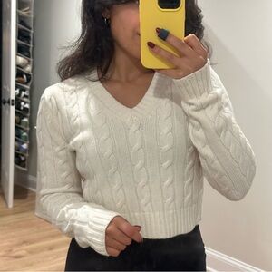 Aritzia cropped sweater